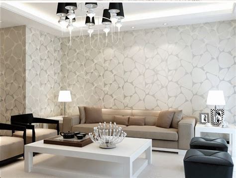 meriahkan interior  wallpaper ruang tamu minimalis