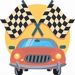 Race Racing Clip Clipart Checkered Flags Cars