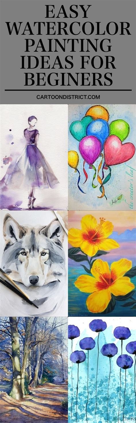 100 easy watercolor painting ideas for beginners. 100 Easy Watercolor Painting Ideas for Beginners | DIY ...
