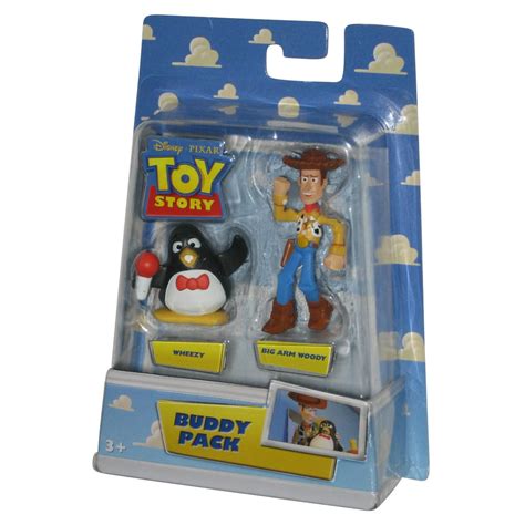 Toy Story 3 Buddy Pack Wheezy And Big Arm Woody 2009 Mattel Figure Set