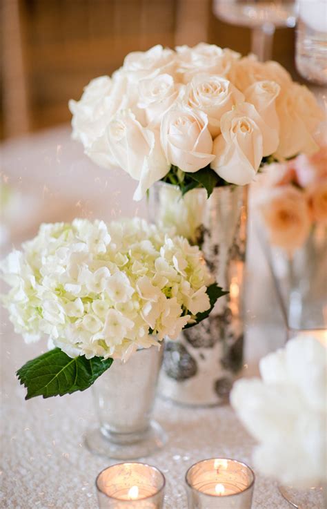 Short White Roses Wedding Reception Centerpieces Archives