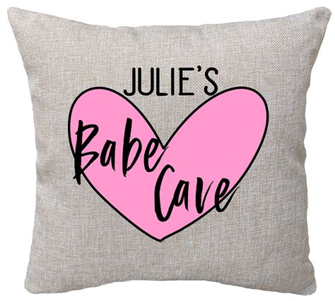 Personalized Babe Cave Pillow, Babe Cave Decor, Babe Cave Gift, Girl Cave Pillow, Babe Cave 