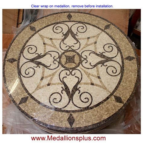 Kristine 36 Polished Mosaic Floor Medallion