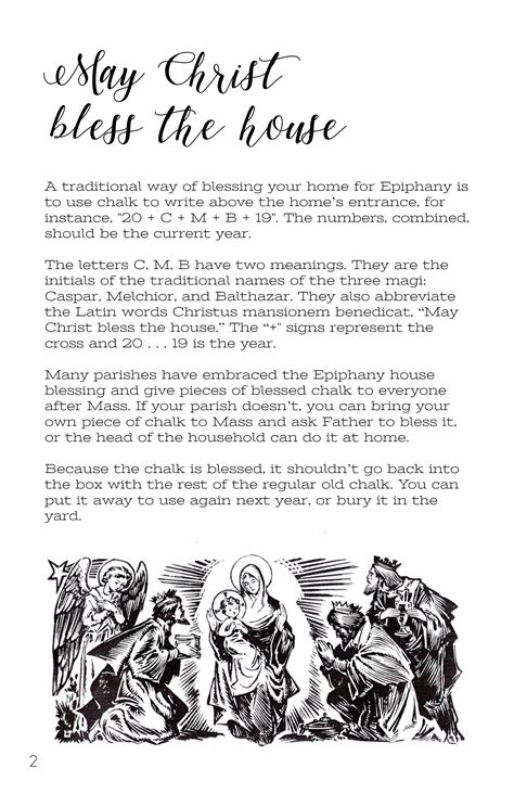 What is the catholic prayer before a meal? Epiphany House Blessing Printable Booklet *Digital ...