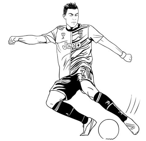 nice cristiano ronaldo coloring page download print or color online for free