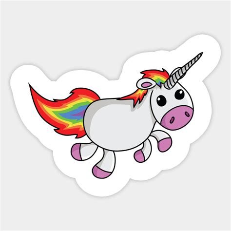 Cute Unicorn Unicorn Sticker Teepublic