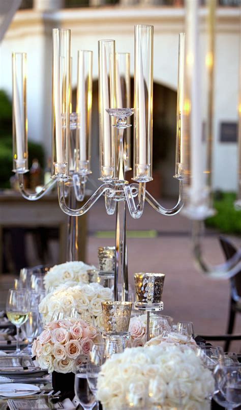 Beautiful Crystal Candelabra Centerpiece B Lovely Events