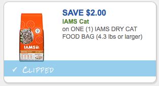 Expired iams cat food coupon codes & deals might still work. New Printable Iams Dry Cat Food Coupon | Save $2.00 Off - FTM