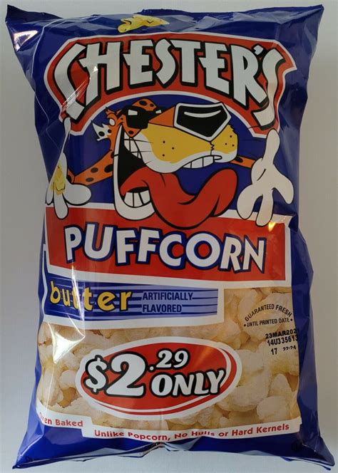 New Chesters Butter Flavored Puffcorn 325 Oz Bag Ebay