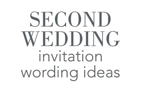 32 Best Photo Of Second Wedding Invitation Wording