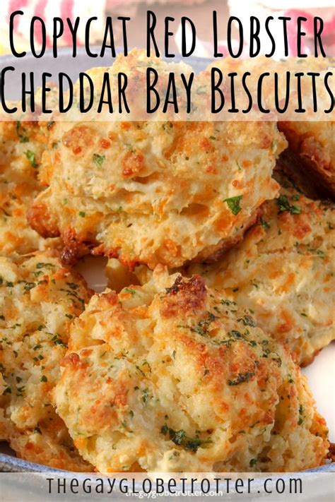Cheddar Bay Biscuits With Text Overlay That Reads Copycat Red Lobster