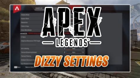 Nrg Dizzy New Apex Legends Settings And Keybinds 2019 Sensitivity