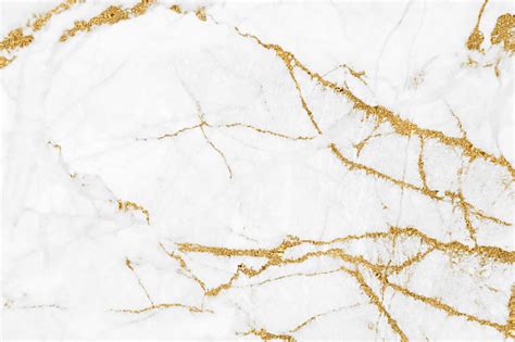 White Gold Marble Texture Pattern Background With High