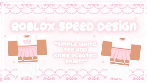Roblox Speed Design Pink Knife Pleated Skirt W Matching Top Youtube