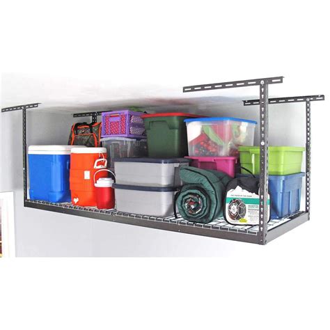 Saferacks 3 Ft X 8 Ft Overhead Garage Storage Rack And Accessories