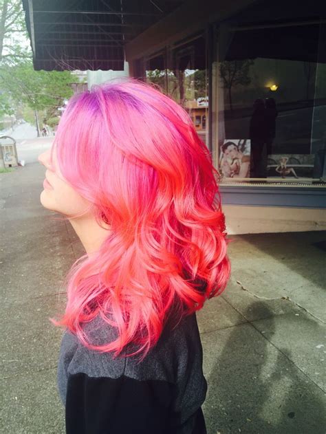 Pink Colormelt Hair Wedding Hair Colors Pink Ombre Hair Chemo Hair