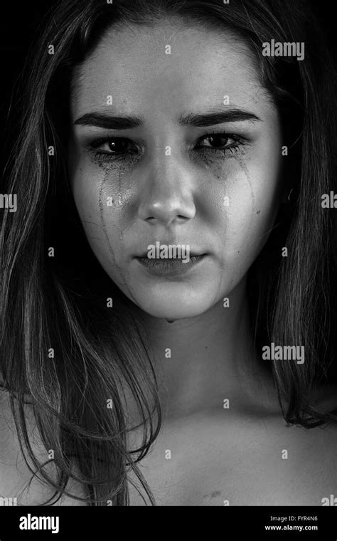 Sad Woman Crying Stock Photo Alamy