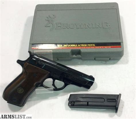 Armslist For Sale Browning Bda 380 380 Acp Wood Grips 60 Day