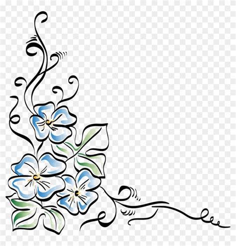 Flower Line Drawing Vector At Collection Of Flower