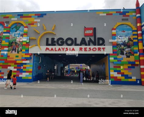 Johor Malaysia Dec 27 2019 A Wide Angle Photo Showing The Legoland