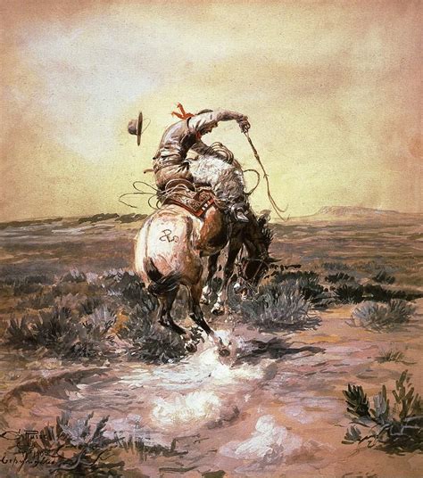 Charles Marion Russell A Slick Rider Cowboy Artists Western Art
