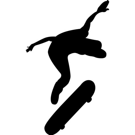 Skateboard Silhouette Finger Black Clip Art Skateboard Png Download