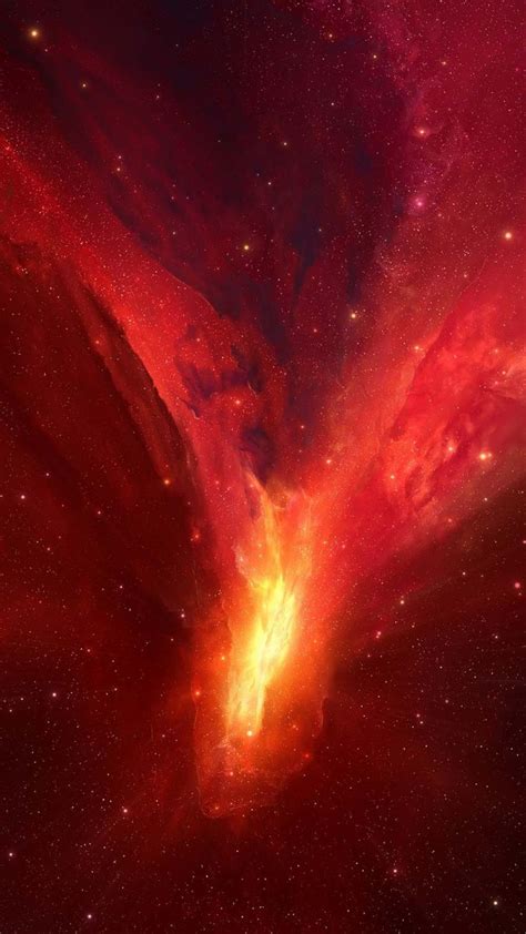 Phone Wallpaper Cosmos Nebula Red Galaxy 6wallpaper Wallpaprs