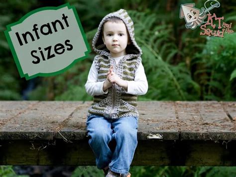 Woodland Hooded Vest Infants – Share a Pattern