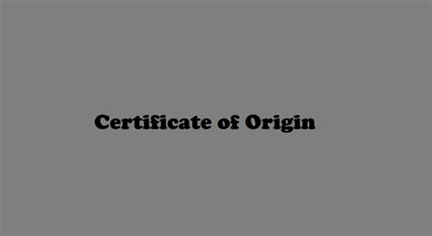 Insurance documents) là chứng từ do người bảo hiểm kí phát, cam kết bồi thường cho người được bảo hiểm. Giấy chứng nhận xuất xứ (Certificate of Origin - C/O) là gì?