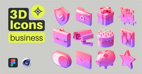Multiangle 3d Icons Business For Your Websites Startups Apps Games