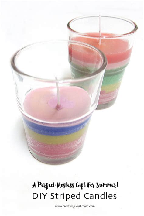 Diy Striped Candles Are The Perfect Summer Craft Creative Jewish Mom