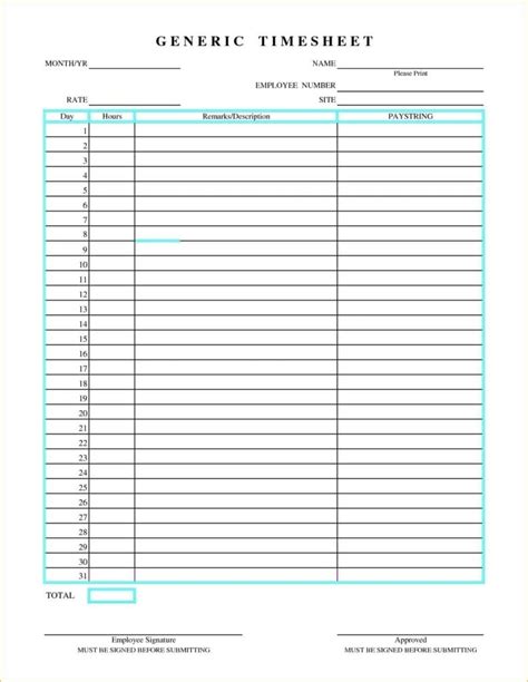 excel timesheet template  project excelxocom