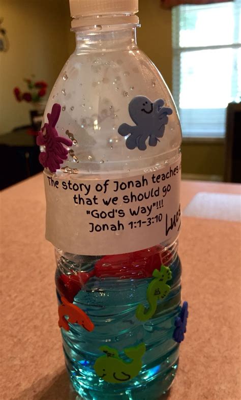 Jonah and the whale single version. Jonah and the Whale ocean bottles... | Preschool bible ...