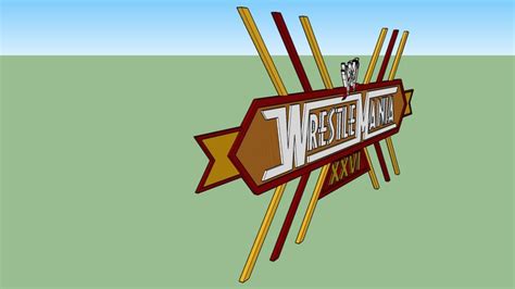 Wrestlemania 26 Second Logo 3d Warehouse