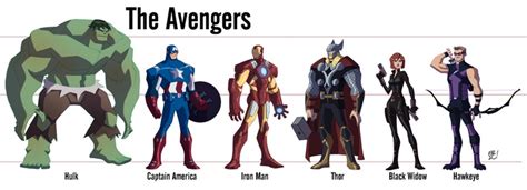 Avengers Animated Line Up Marvel