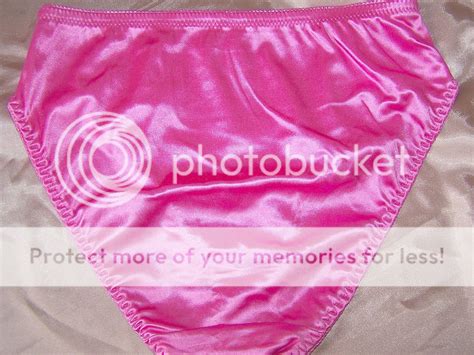 New Hot Pink Fuchsia Shiny Satin Embroidered Rose Sissy Panties L 7