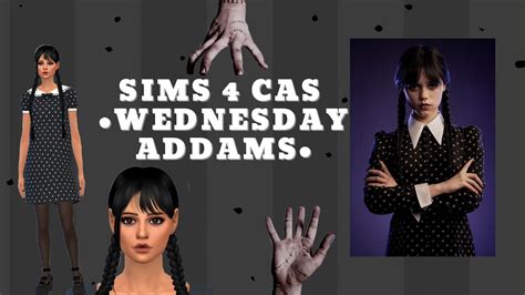 Wednesday Addams Cc List Sims 4 Cas Youtube