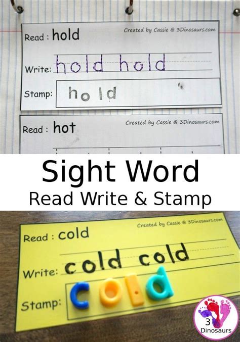 Free Sight Word Read Write And Stamp All 220 Dolch Sight Words