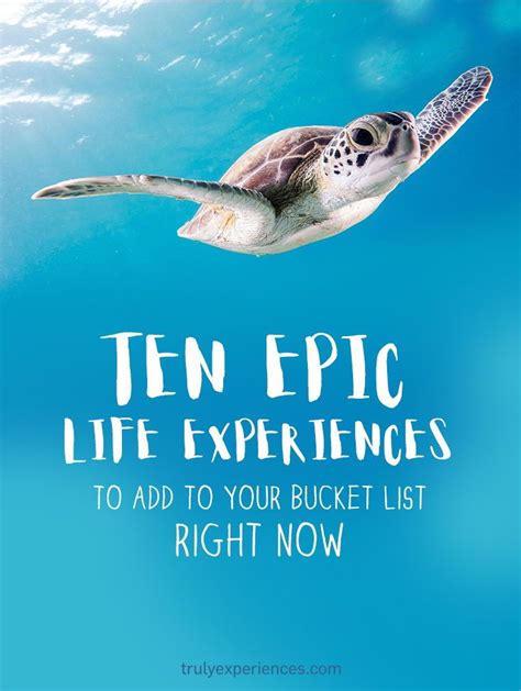 Ten Epic Life Experiences To Add To Your Bucket List Right Now Bucket