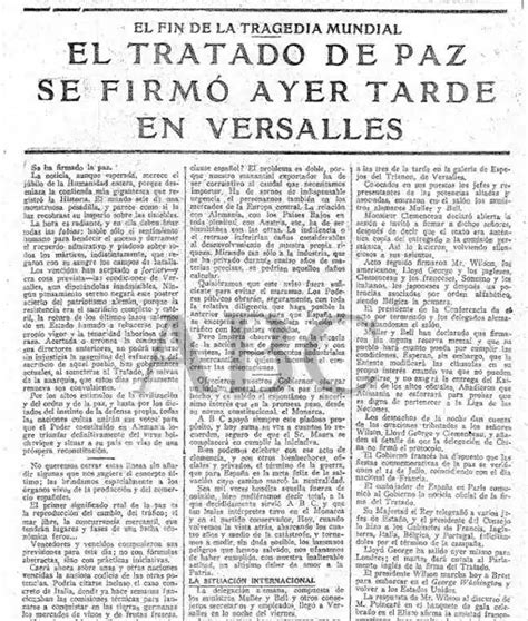 Cien Años Del Tratado De Versalles El Acuerdo Que Quiso Sellar La Paz