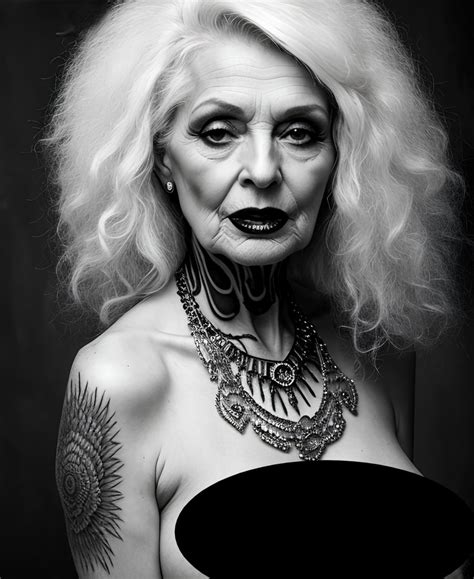 Erotic Goth Granny Photography Captivating Illustrations Of Mature Women Over 70 Gothic