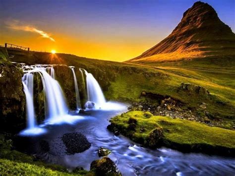 waterfall painting | Scenery wallpaper, Global gallery ...