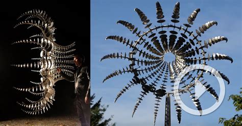 Hypnotic New Kinetic Sculptures By Anthony Howe 그래피티 창문 디스플레이 디자인 기계