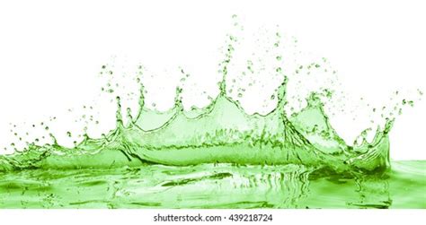Green Water Splash Png