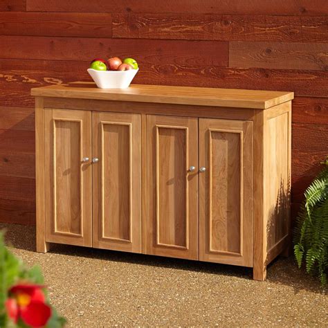 A Teak Outdoor Storage Cabinet For Your Home Home Cabinets