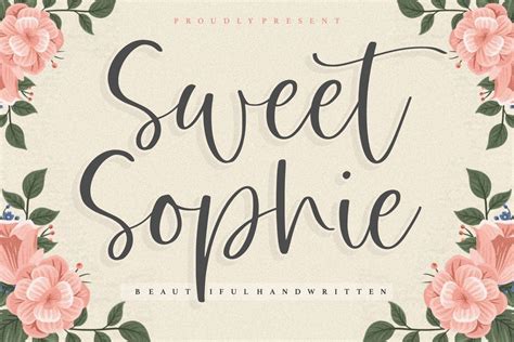 Sweet Sophie Handwritten Script Font Download Fonts