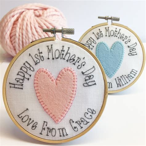 Check spelling or type a new query. First Mother's Day Embroidered Personalised Love Heart ...