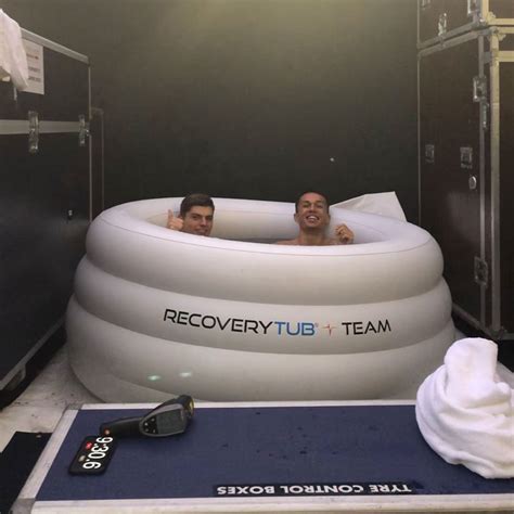 Max And Alex In An Ice Bath Together Before The Race Rformula1