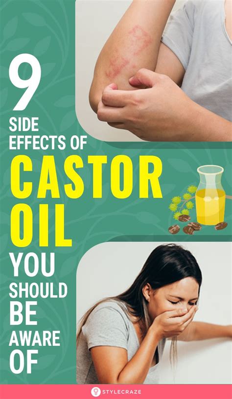 9 Side Effects Of Castor Oil You Should Be Aware Of Castor Oil Side Effects Castor Oil For Hair