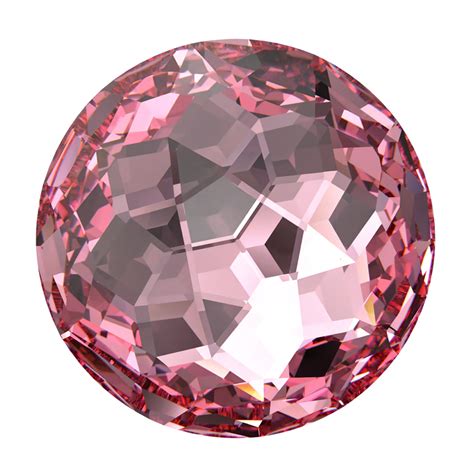 Swarovski 1383 Round Stone 8mm Light Rose Harman